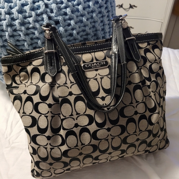 Coach bag grey and black - Picture 2 of 16